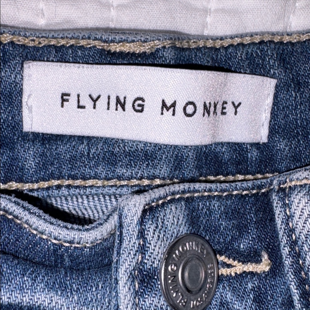 Flying Monkey Blue Flare Distressed Jeans - Picture 3 of 9